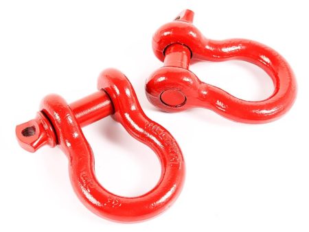 Rugged Ridge Red 7 8in D-Shackles Online now