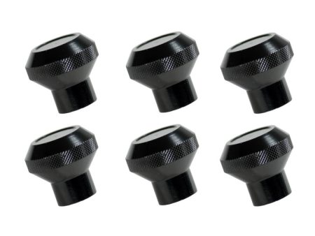 Rugged Ridge 76-86 Jeep CJ Black Billet Stainless Steel Dash Knob Set Billet Online now