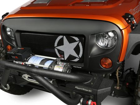 Rugged Ridge Spartan Grille Kit Star 07-18 Jeep Wrangler on Sale