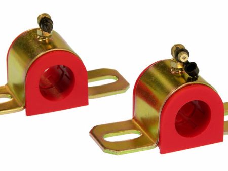 Prothane Universal 90 Deg Greasable Sway Bar Bushings - 26MM - Type B Bracket - Red Online