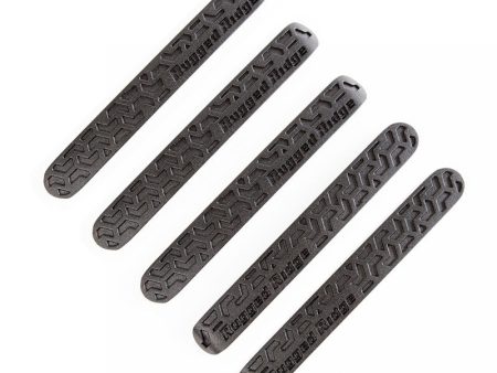 Rugged Ridge Elite Dr Hndle Inserts Black Tread 4Dr 07-18 Jeep Wrangler JK Discount