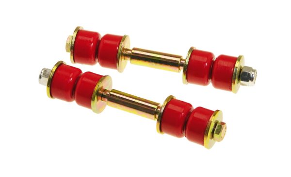 Prothane Universal End Link Set - 3 1 4in Mounting Length - Red on Sale