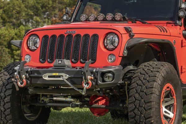 Rugged Ridge 07-18 Jeep Wrangler JK Arcus Front Bumper Set w Tray & Hooks Online Hot Sale