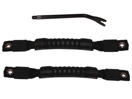 Rugged Ridge Door Pull Straps Black 97-06 Jeep Wrangler Supply