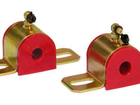 Prothane Universal 90 Deg Greasable Sway Bar Bushings - 9 16in - Type B Bracket - Red Fashion